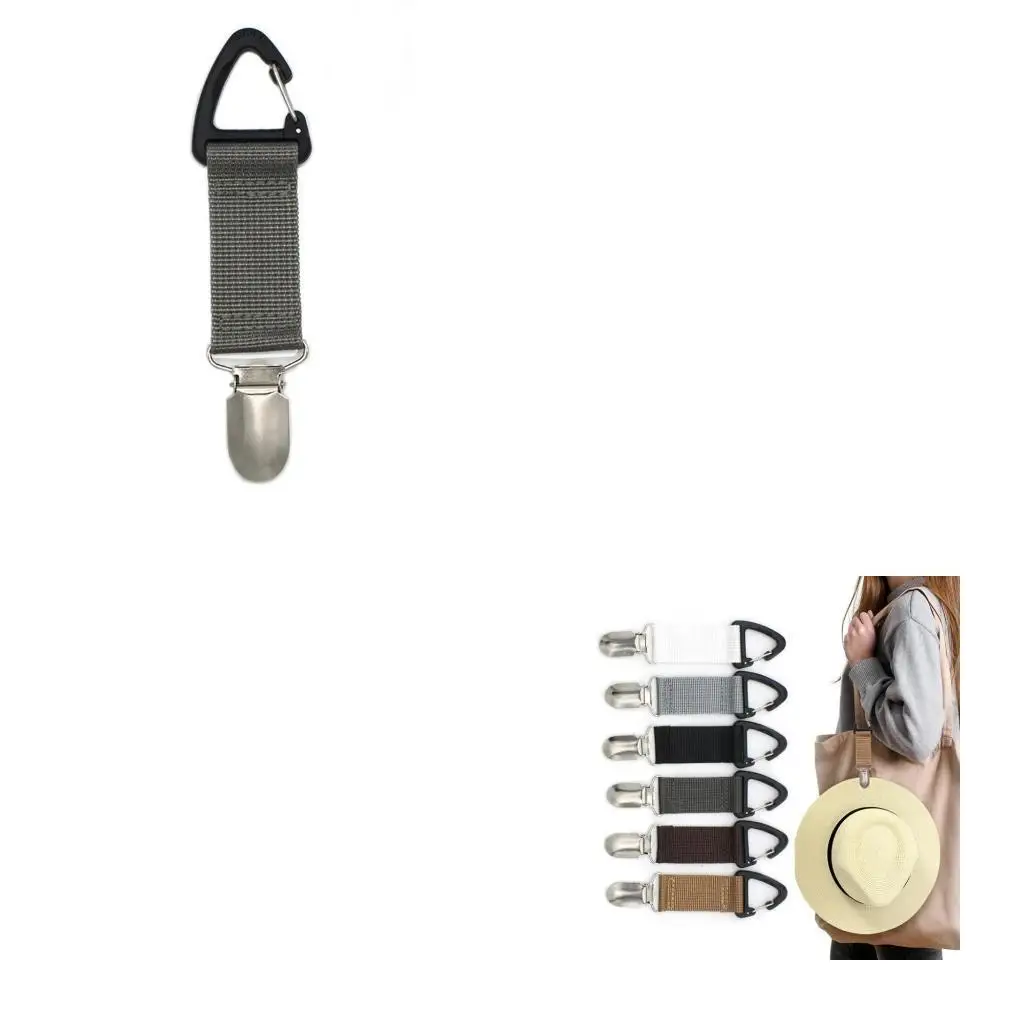 652F Hat Clip for Traveling Hanging on Bag Handbag Backpack Luggage for Kids Adults Outdoor Travel Beach Accessories