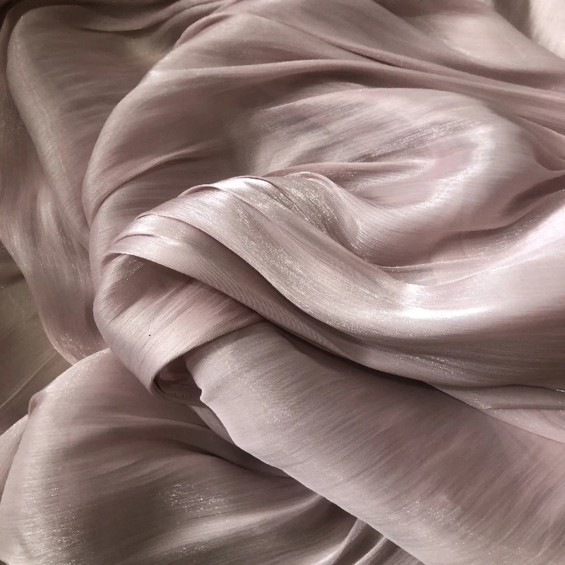 

Переливающаяся плиссированная лента из органзы: мягкая, гладкая, с блестящей атласной текстурой, для рукоделия, платьев Ханьфу, сценических костюмов