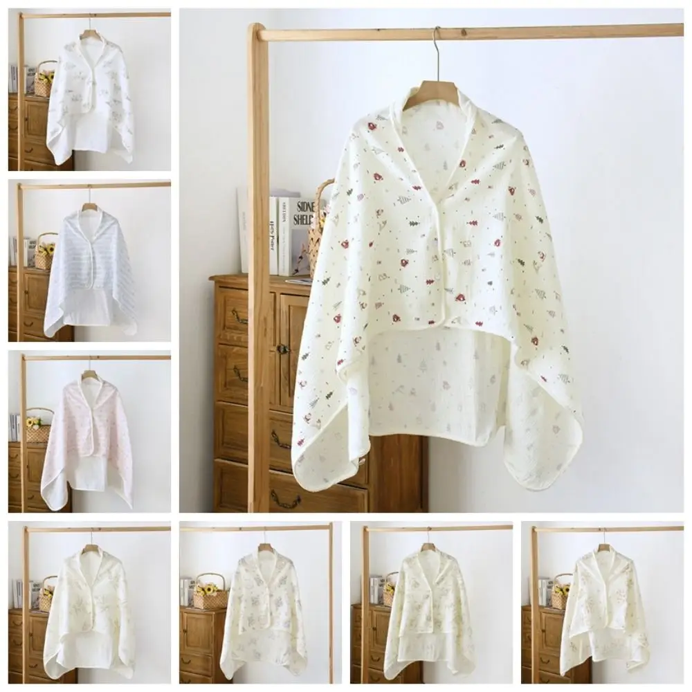 

Floral Printed Cotton Mother Cape Blanket Breathable Keep Warm Breastfeeding Cover Soft Nursing Apron