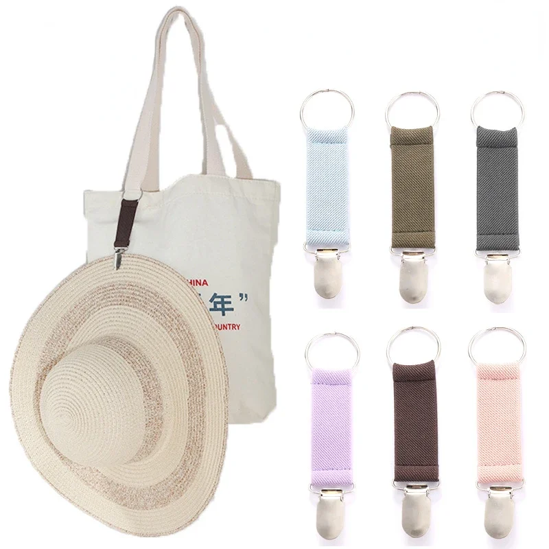 Hat Clip Bag Clip Multi-functional Elastic Travel Hat Clip Children's Glove Elastic Pair Suspension Belt Hook