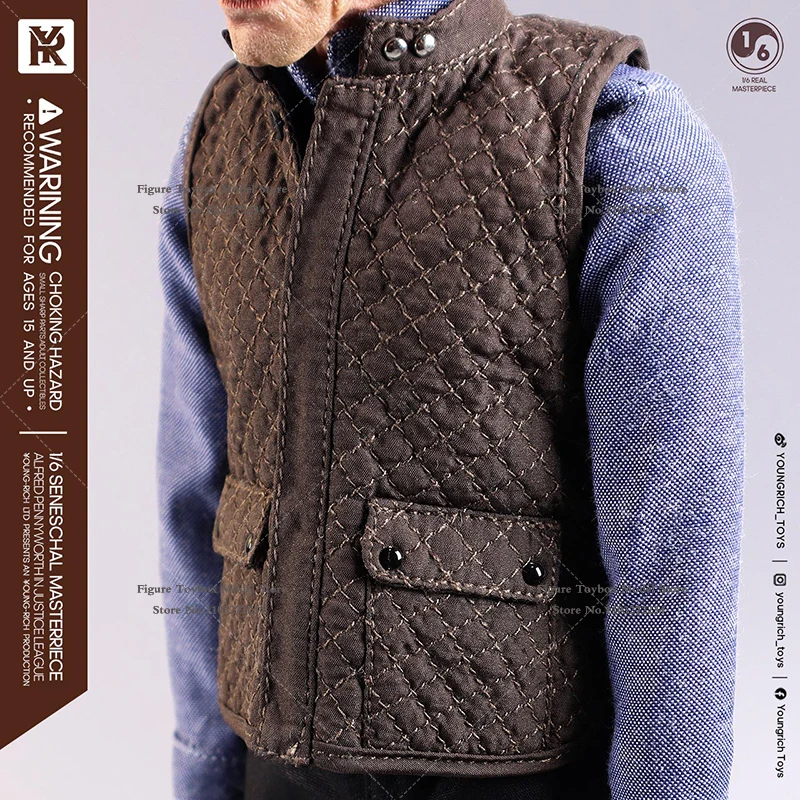 Youngrich Toys YR022 1/6 femme de ménage aînée Alfred cheveux blancs figurine Batman masque décor 12 "modèle de soldat Collection cadeau