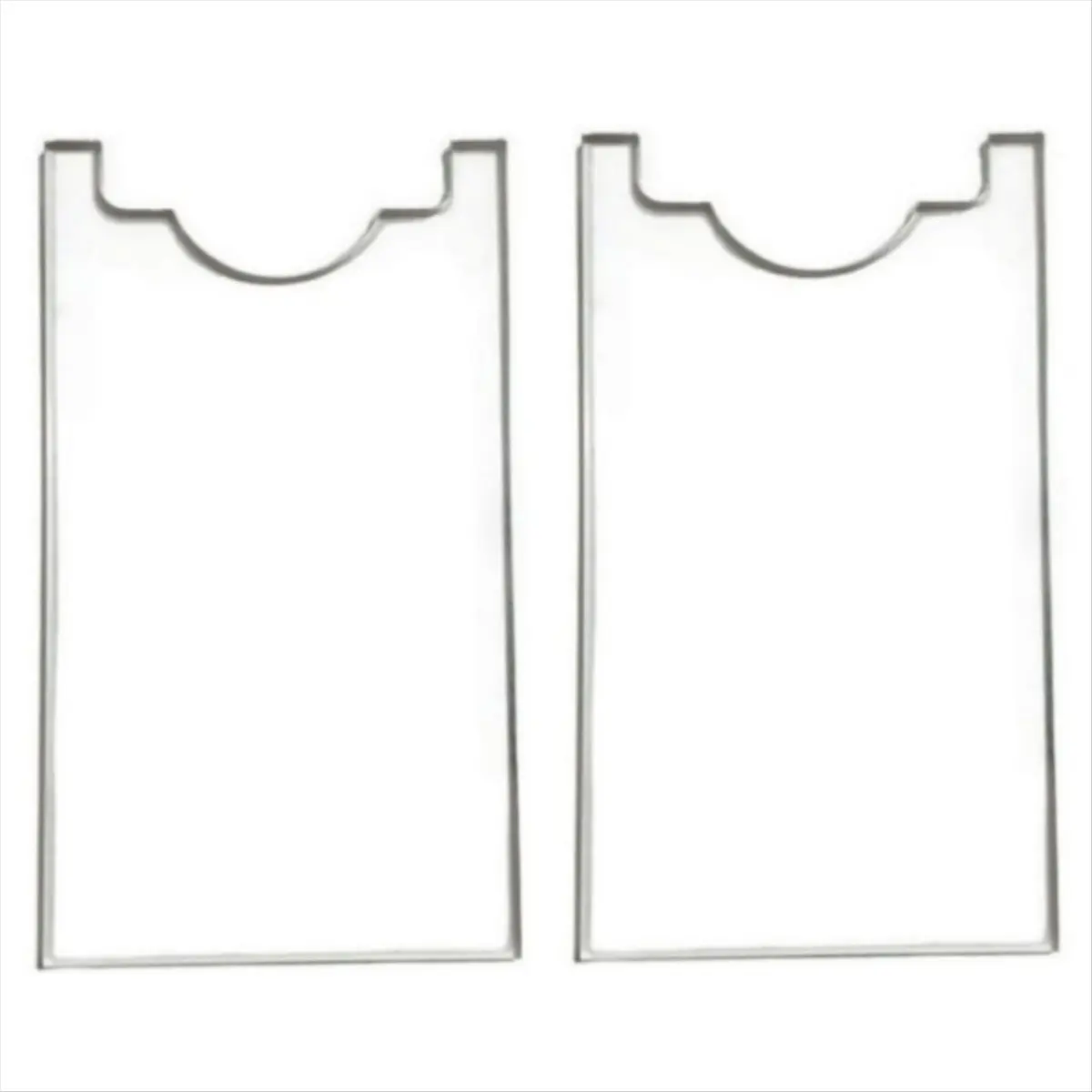 A67T NEW Clear Couch & Bed Stopper - Universal Wall Spacer (2‑Pack), Protects Walls, Prevents Fire Risks From Heaters B