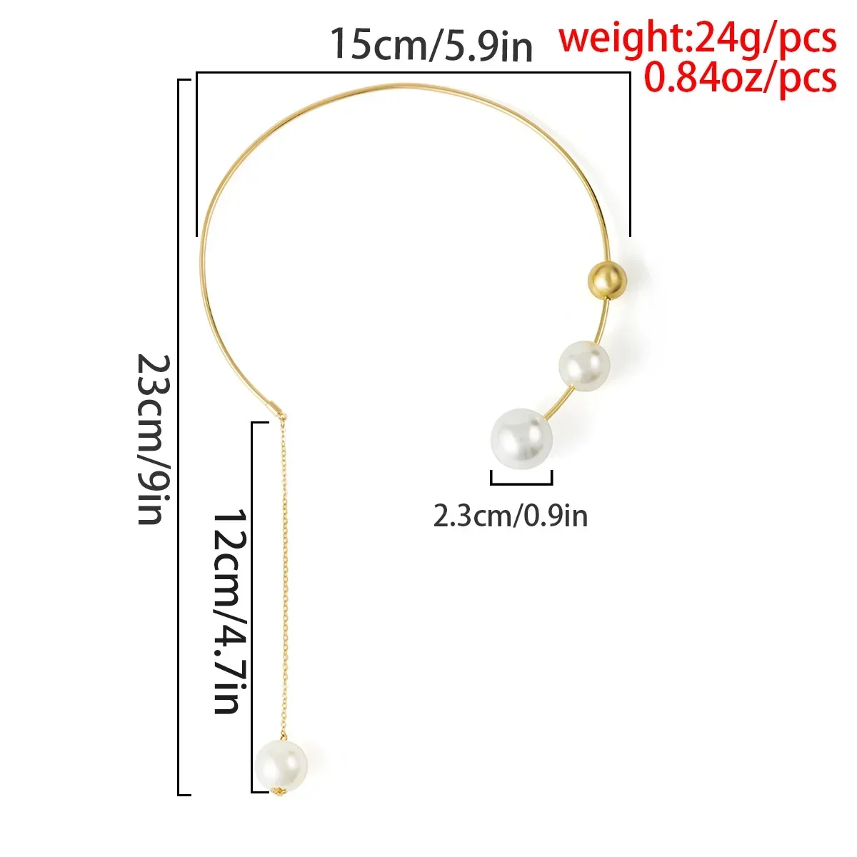 Simple Geometric Necklace Round Bead Clavicle Chain For Women Girls Jewelry Gift for Birthday Christmas Party