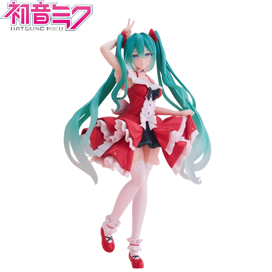 Neue Hatsune Miku Anime-Figur Mode Lolita Stehende Pose PVC-Actionfigur Modell Spielzeug Dekoration Sammlerstück Geschenke