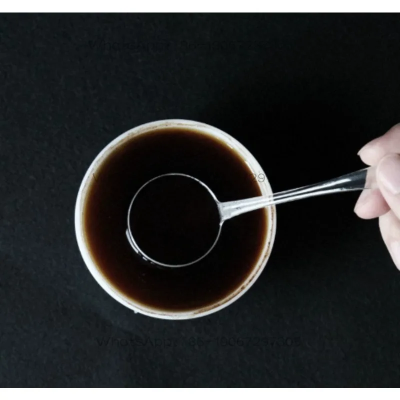 Disposable cup measuring spoon cup measuring bowl PET transparent food grade plastic coffee spoon environmentally friendly