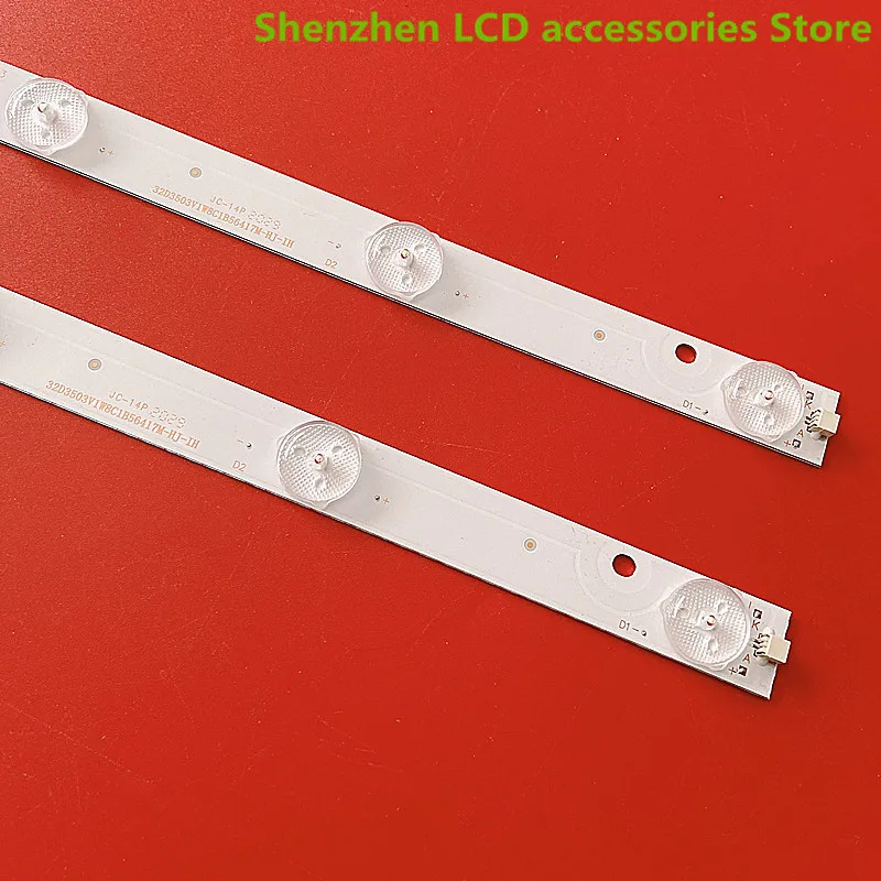 56.3CM POUR SAMYANG E32D1900 Barre lumineuse KJ32D08-ZC21F-05 303KJ320038 TV 56.3CM 3V 8LED 100% NOUVEAU