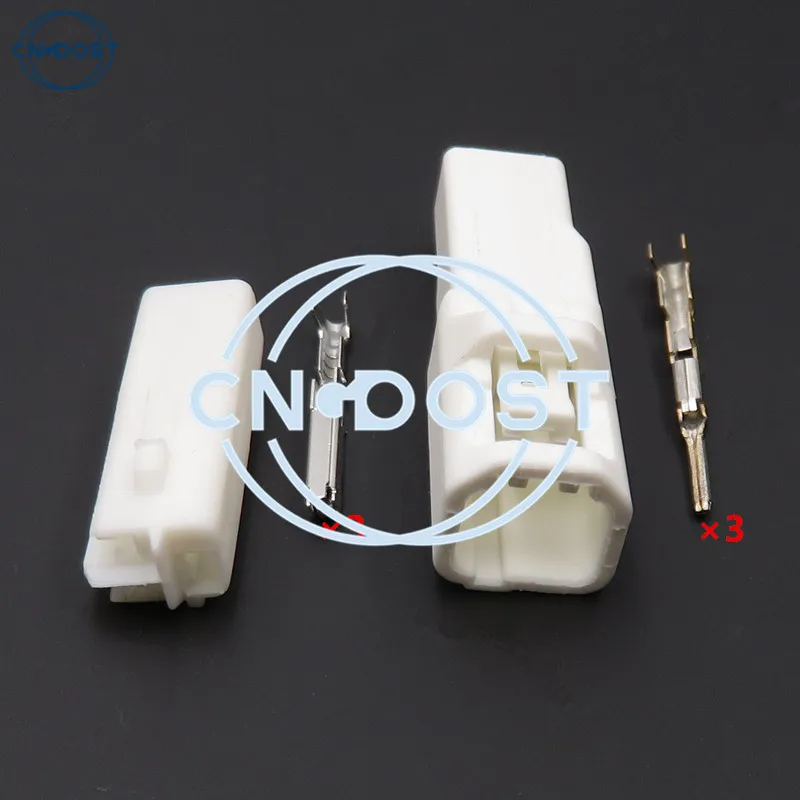 

1 Set 3 Pin 6098-3752 6098-3751 AC Assembly Automobile Plastic Housing Plug Male And Female Docking Electric Cable Socket