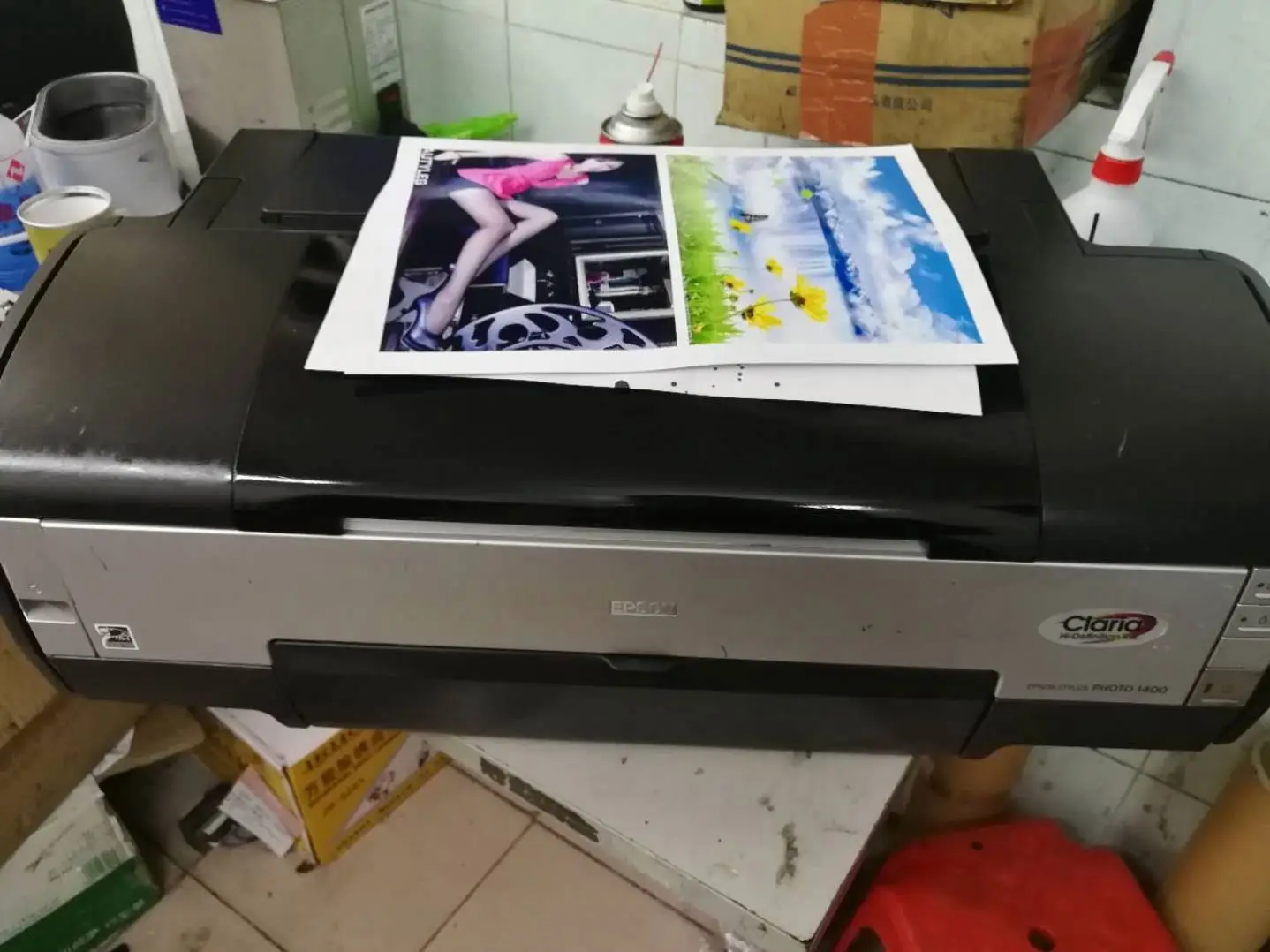 Hot Sale Printing Machine Market Support Heat Transfer Paper Printing For Epson 1400 Printer With Secondhand Printhead CISS Tank