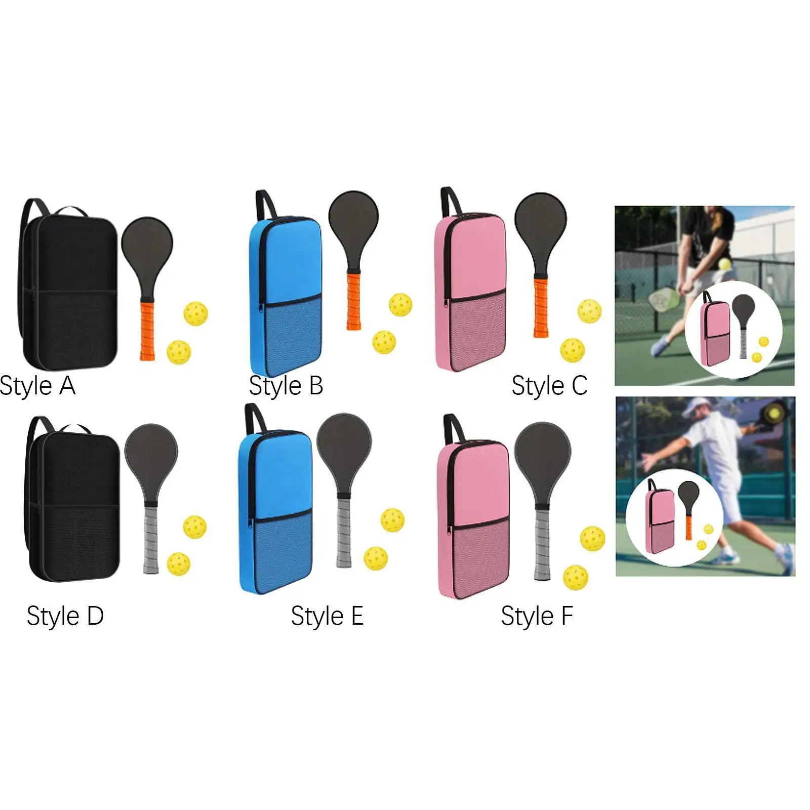 Sweet Spot - Juego de Raquetas de Pickleball con Núcleo de Espuma, Ligeras, con Bolsa y Pelotas, para Hombres, Mujeres, Niños y Principiantes