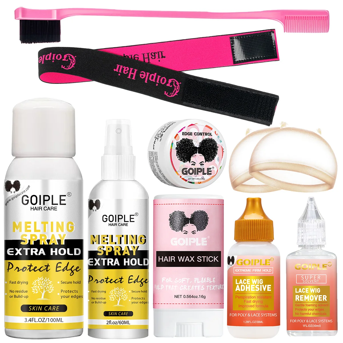 

Lace Wig Adhesive Fast-drying Melting Spray Wigs Glue for Wigs Front Closing Slick Hair Wax Stick Edge Control Gel & Accessories