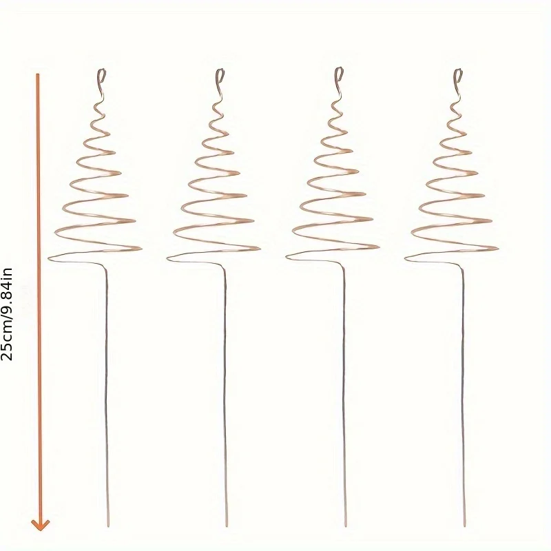 8PCS Electroculture Plant Stakes Soft Copper Wire Long Copper Garden Stakes Electro Culture Gardening Growing Plants