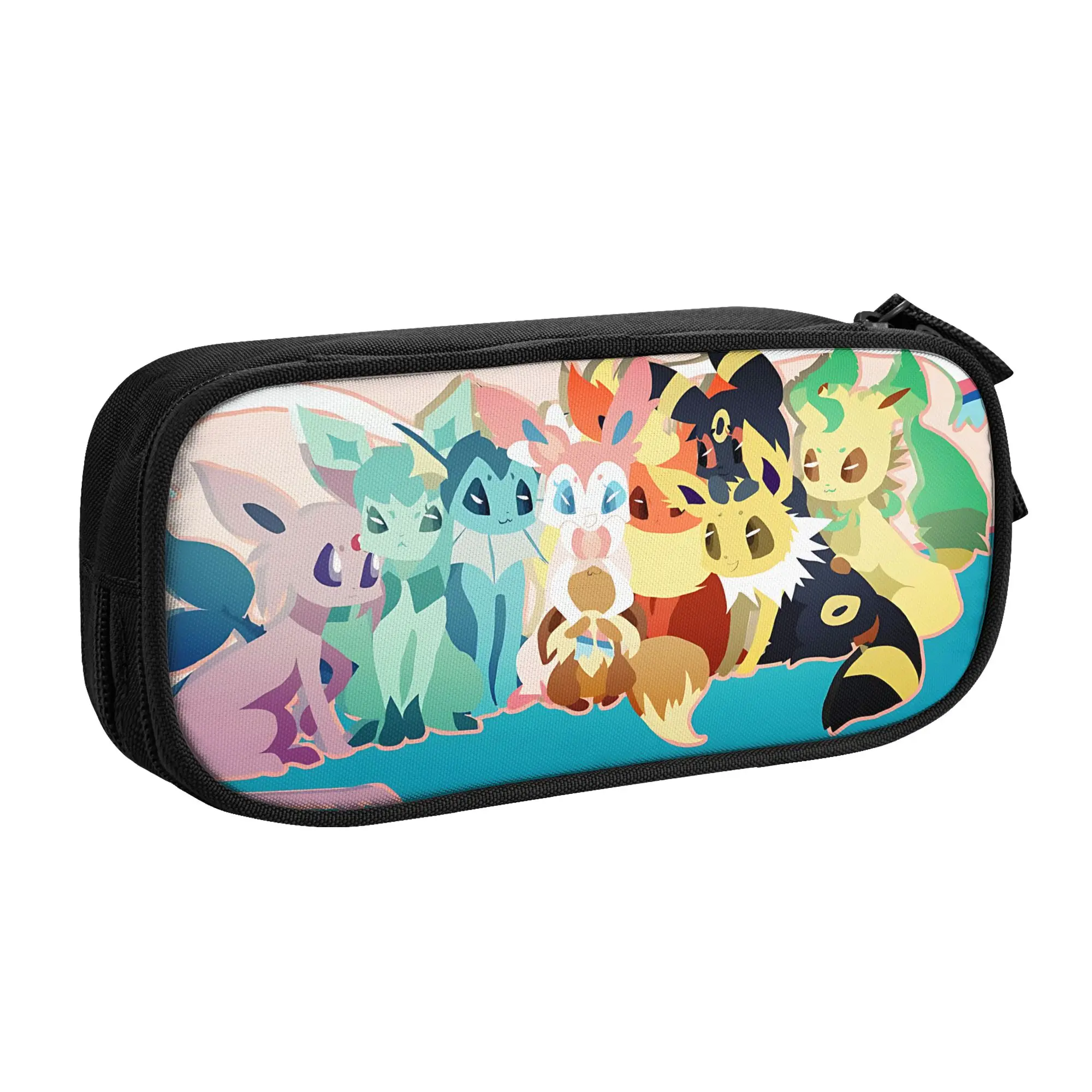 Large Capacity Bags for Child Cartoon Pokemon Theme Anime Eevee  Handheld Study Bag for Boys Gilrs Kids