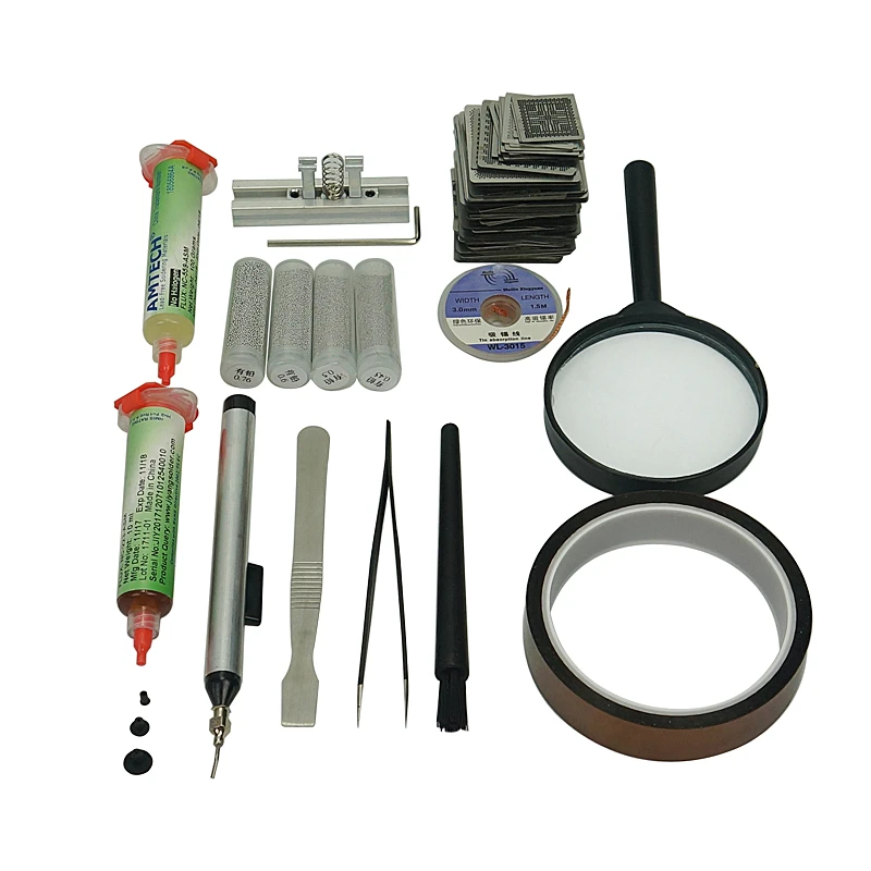 219pcs Directly Heated BGA Stencil Full Kit for Newest Smartphone  Laptop  Desktop  RAM  XBOX/PS3/WII/PSP GPU CPU