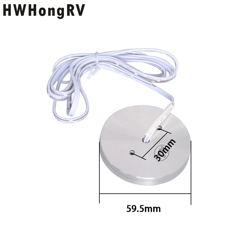 HWHongRV merk Rv plafondlamp camperdak eenvoudig rond led-licht en leeslamp voor campvervan