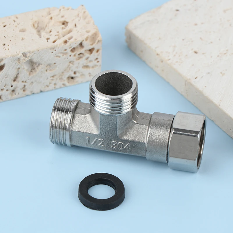 

G1/2 "Т-образный клапан, диспенсер для унитаза, переключающий клапан, трехходовой разветвитель водопроводных труб, переключающий клапан, распылитель для ванны, биде, фитинг для душа