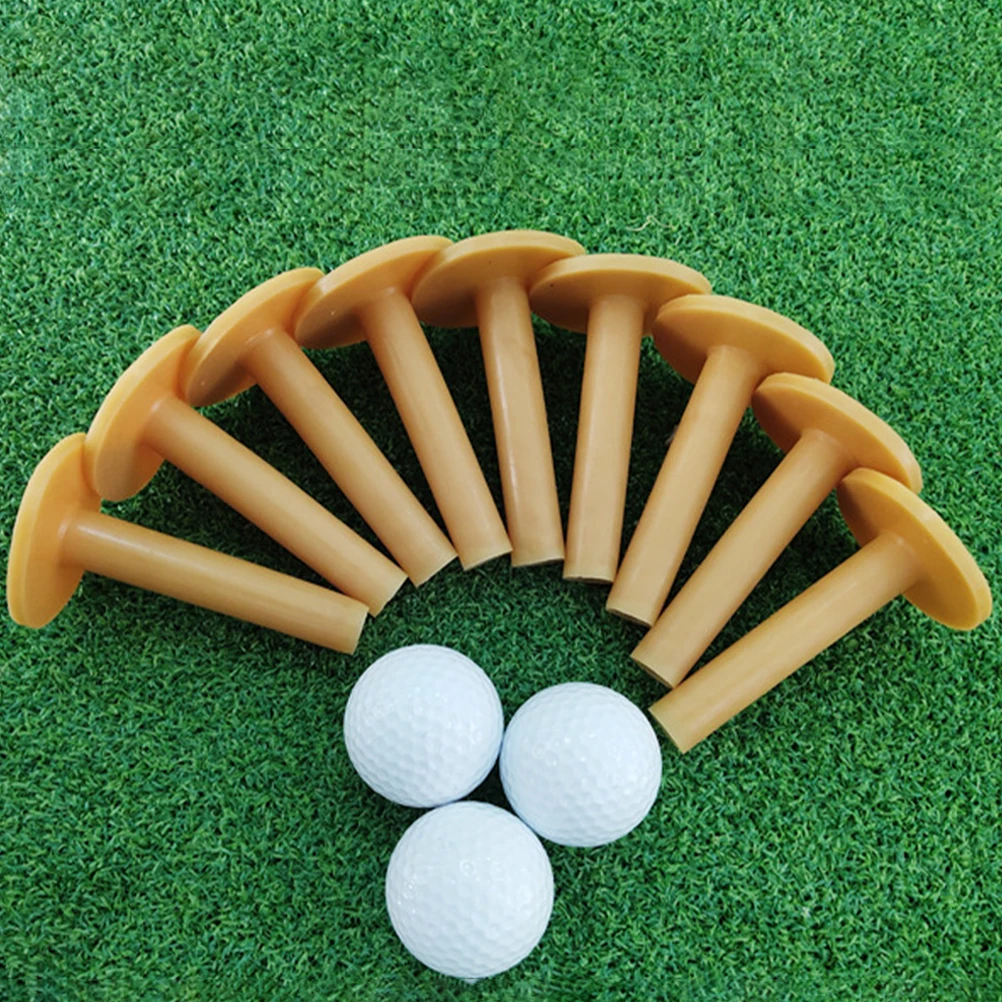 

20pcs Ball Tees Rubber Holders Lightweight Durable Golf Accessories Wear-Resistant Easy Carry Convenient Gift For Golf Lovers