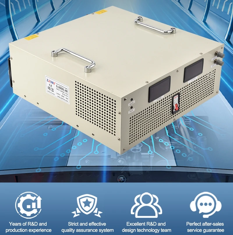 8000W Switching power supply AC-DC 0- 24v 36V 150V 60/72/80/90/110/220v 110/220/380vac Output current &voltage both adjustable