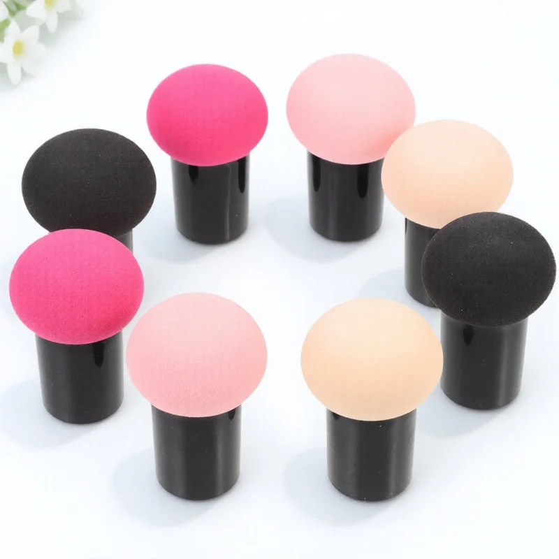 8pcs Dry Wet Use Mushroom Shape Makeup Puff Foundation Blending Sponge Tool For Women Girl Beauty Accessory