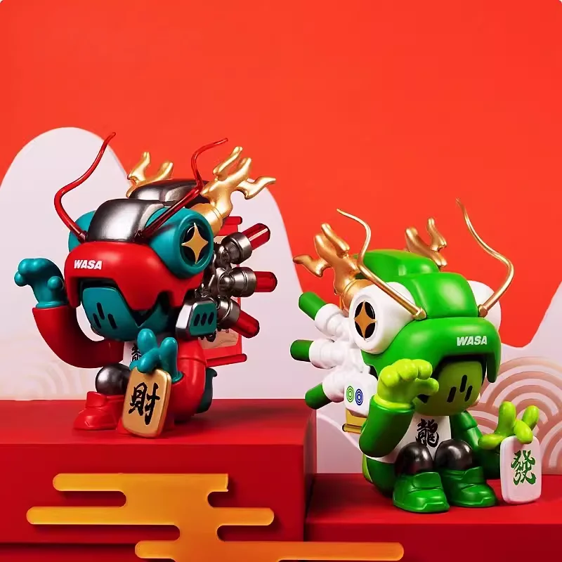 WASATOY Chameleon Lucky Charm Series Blind Box Mystery Box Mecha Action Figure Mysterious Surprise Box Collectible Toys Gift