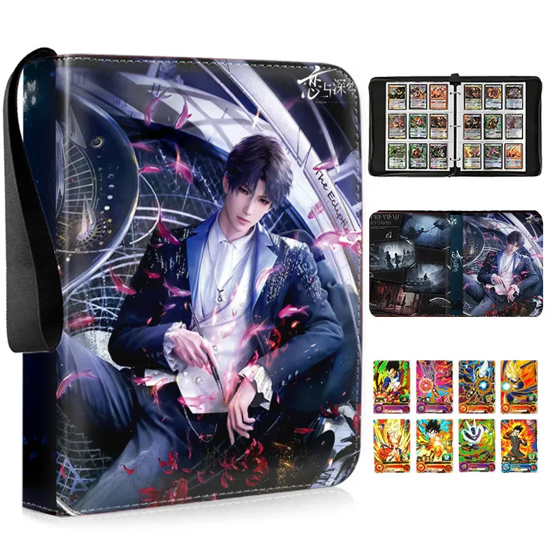 

400/900 шт. Альбом для хранения фотографий в стиле аниме Love and Deep Space, кожаный, с застежкой-молнией, для коллекции Polaroid, Qi Yuli Deep