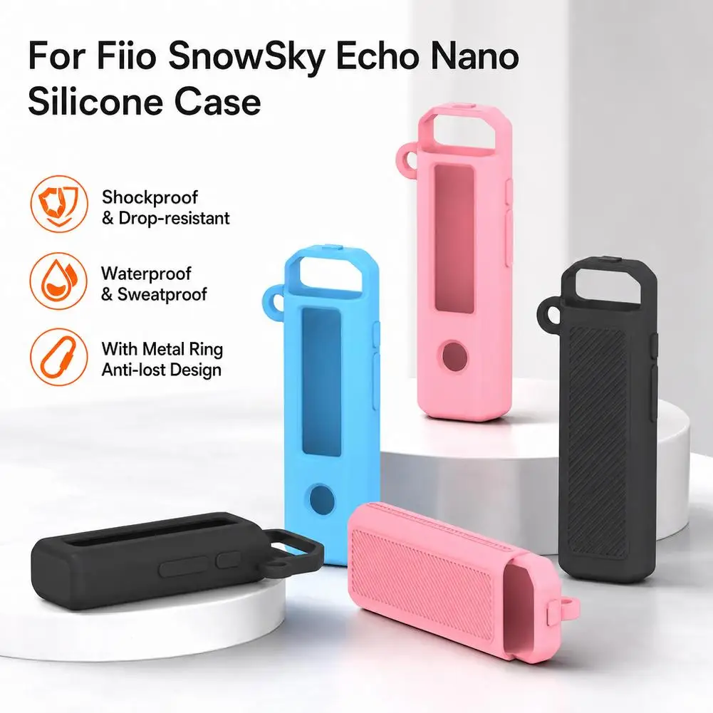 Player Silicone Protective Cover For Fiio SnowSky Echo Nano Case Anti-Slip Protective Cover Dustproof Travel Music Player Access