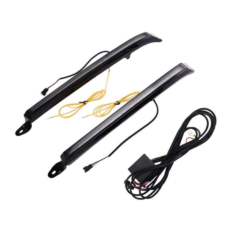 

LED Fog Lamp Dynamic Turn Signal Car DRL Daytime Running Light For Toyota Land Cruiser 4500 4700 100 LC100 FZJ100 98-07