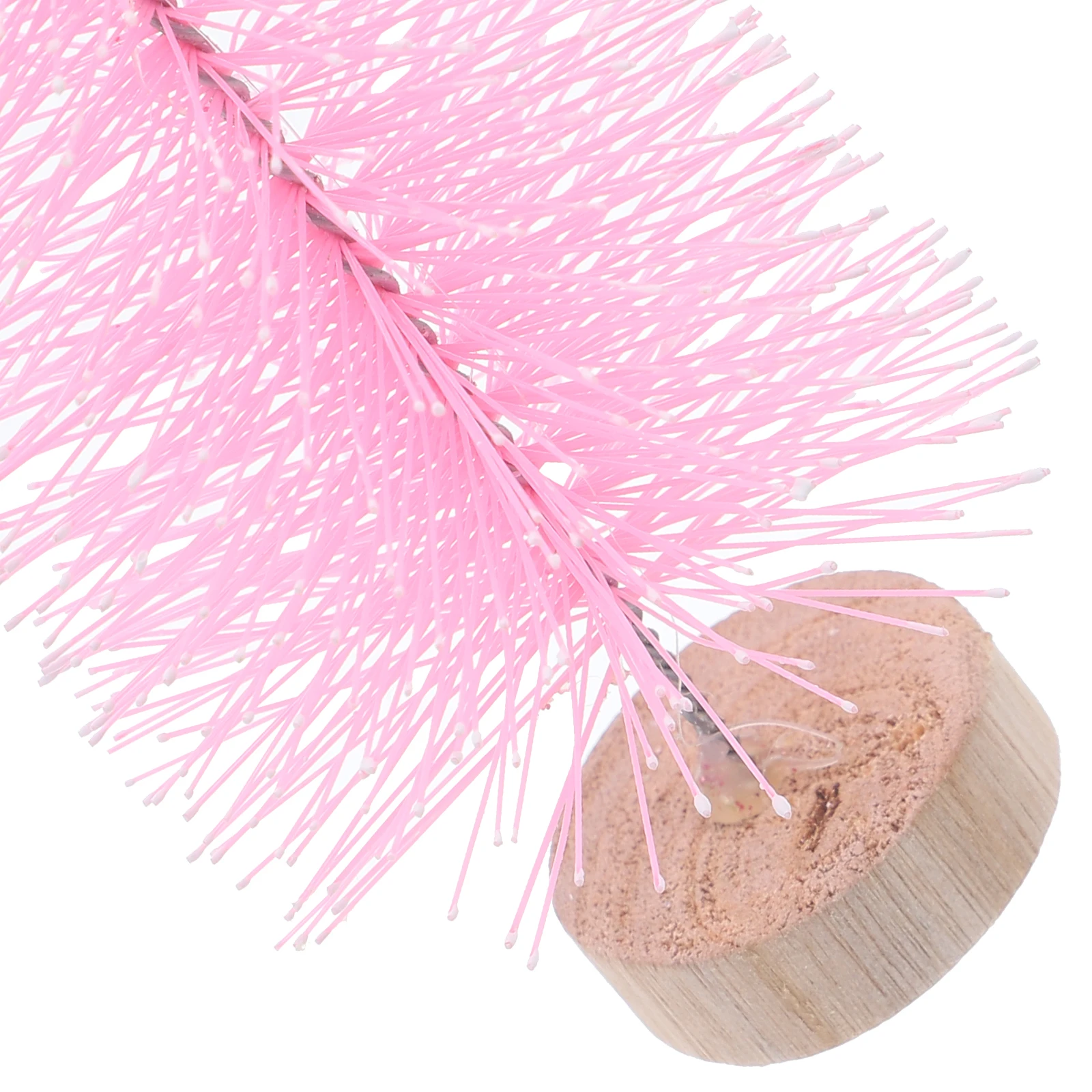 

10Pcs Desktop Mini Christmas Tree with Wooden Base Natural Plastic and Wood Material for Landscape Scene Decoration Xmas Table