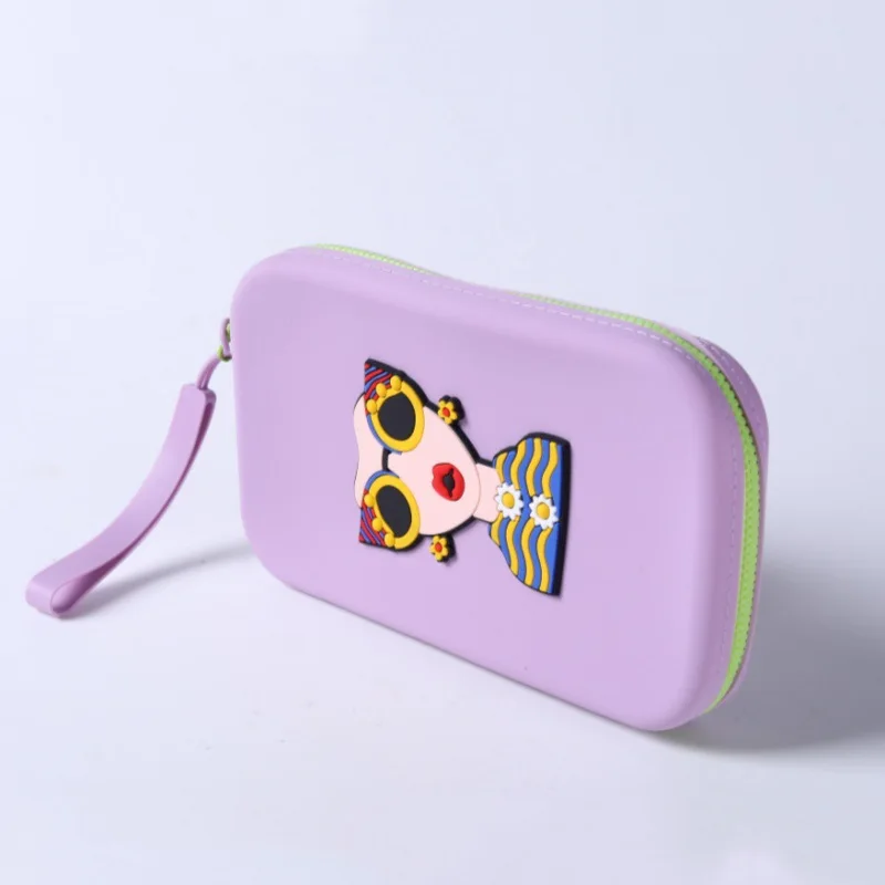 

Cute Sunglasses Storage Bag portable Glasses Case Storage Bag Anti Drop Cosmetics Silicone Storage Bagcan Hang Waterproof Gift A