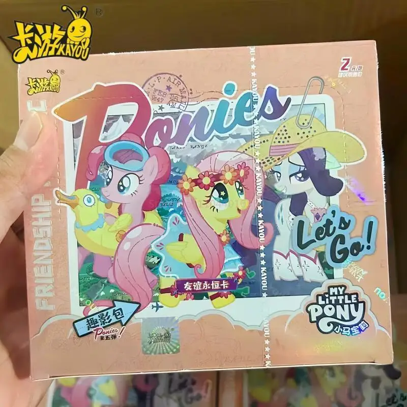 

Genuine KAYOU My Little Pony Collectible Card Fun Shadow Bag The 5th Fantasy Rarity Popular Card Toy Girl Xmas Gifts