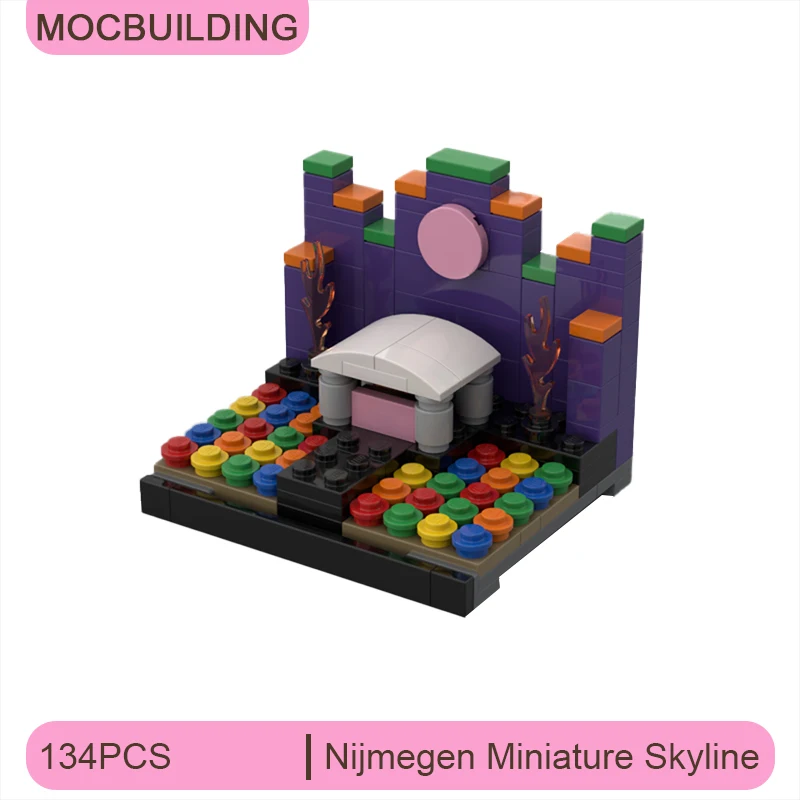 

MOC Building Blocks Nijmegen Miniature Matrixx Live on the Quay DIY Assemble Bricks Skylines Display Model Toys Gifts 134PCS