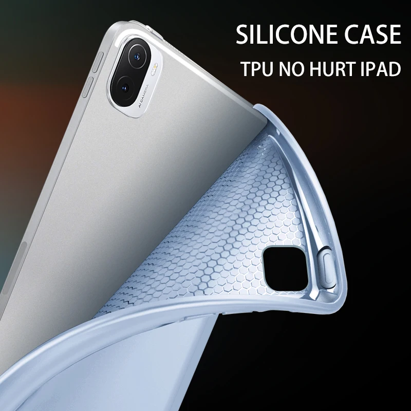 For Xiaomi Mi Pad 7 8 Smart Case 11.2 inch Tablet Silicon PU Flip Cover MIPAD 4 5 6 Case 11 Redmi Pad SE Full Protector Sleeve