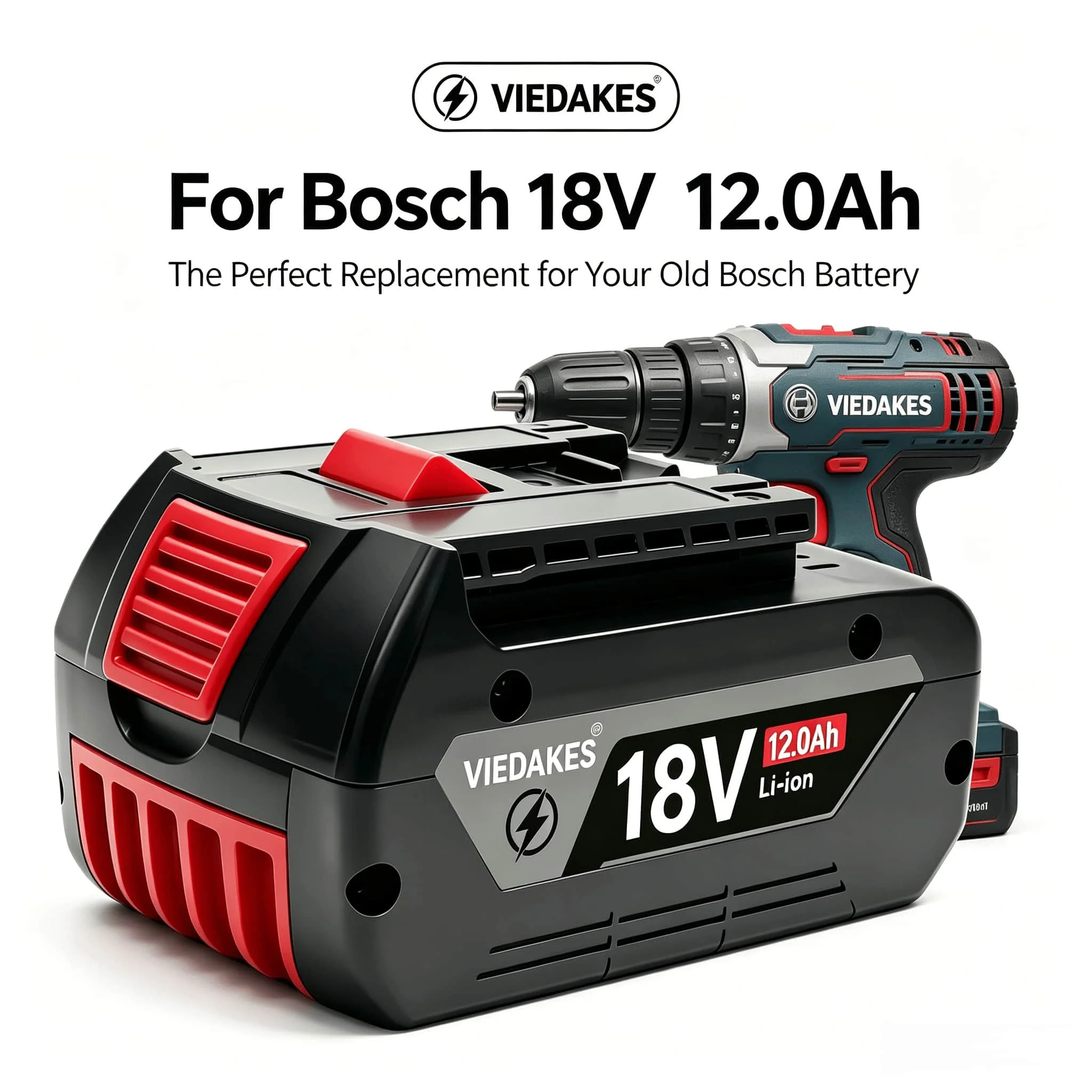 

18V For Bosch Household Battery 8000mAh 10.0Ah GBA18V5.0 Applicable GDR18V GWS18V Daily Repair Lithium Pack Bosch Hauswerk Akku