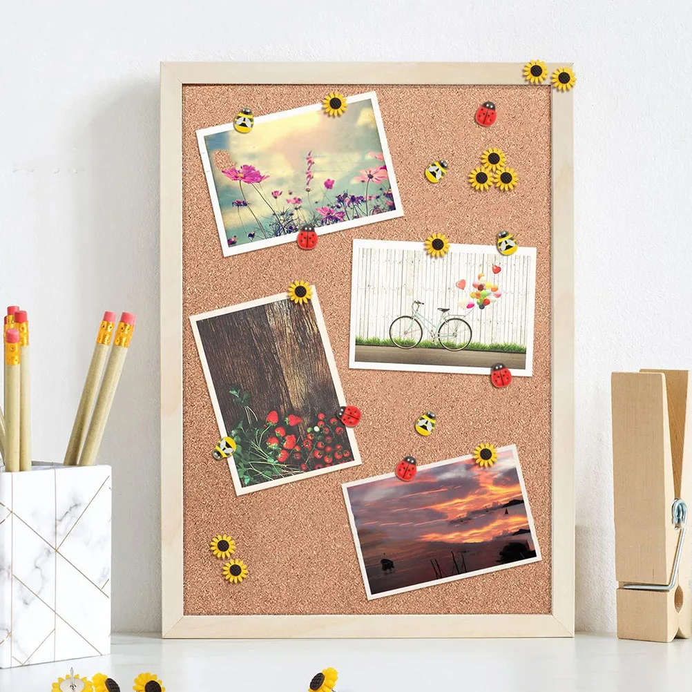 

30 Pcs Cartoon Thumbtack Small Tacks Cute Thumbtacks Compact Push Pin Decorative Map