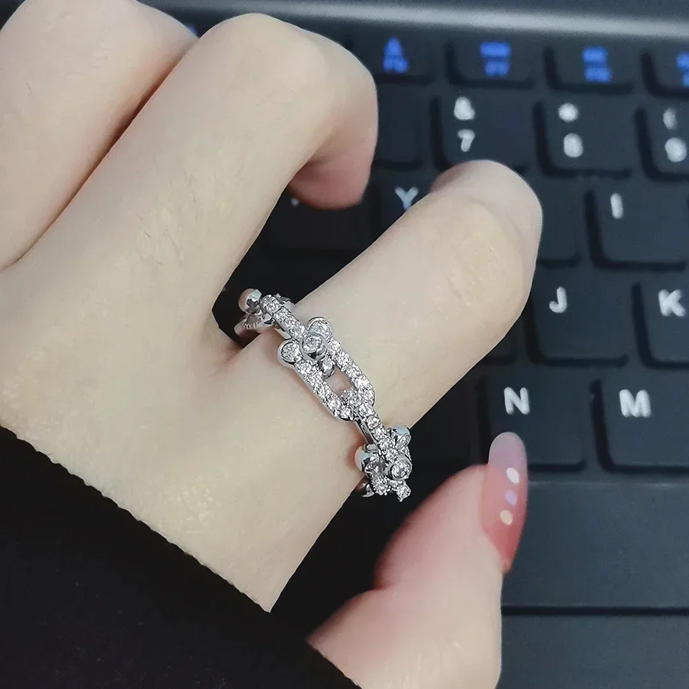 

925 Sterling Silver Ring, Luxury Valentine's Day Gift for Women, Simple Design