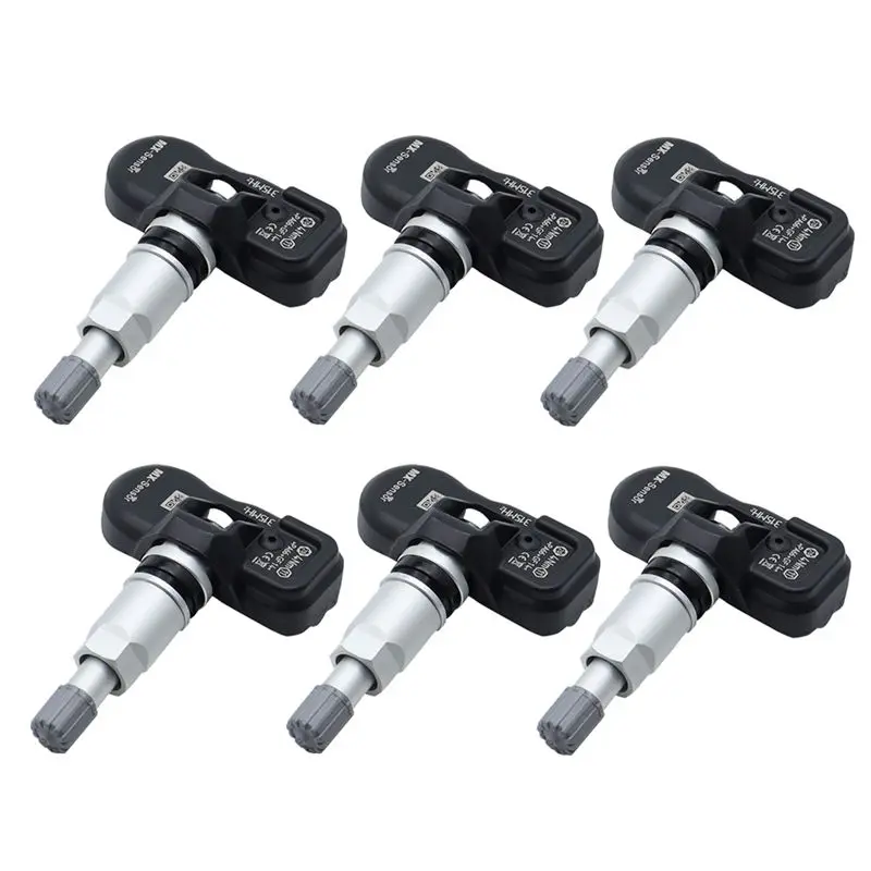 

Universal 315MHZ 6Pcs Programmable TPMS Tire Pressure Sensor For Autel TS408 TS508 ITS600 MX Sensor Monitor