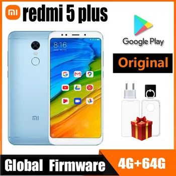 Global rom Xiaomi Redmi 5 plus Smartphone 32GB Android Cellphone 4000mah Battery Dual SIM Fingerprint Recognition Snapdragon 625