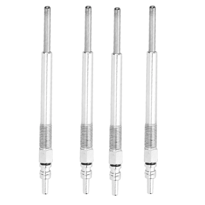 4pcs Iron Heater Glow Plugs Quick Start Heating Cold Weather Starting 0100276008 Replacement Suitable for Fuels Engines