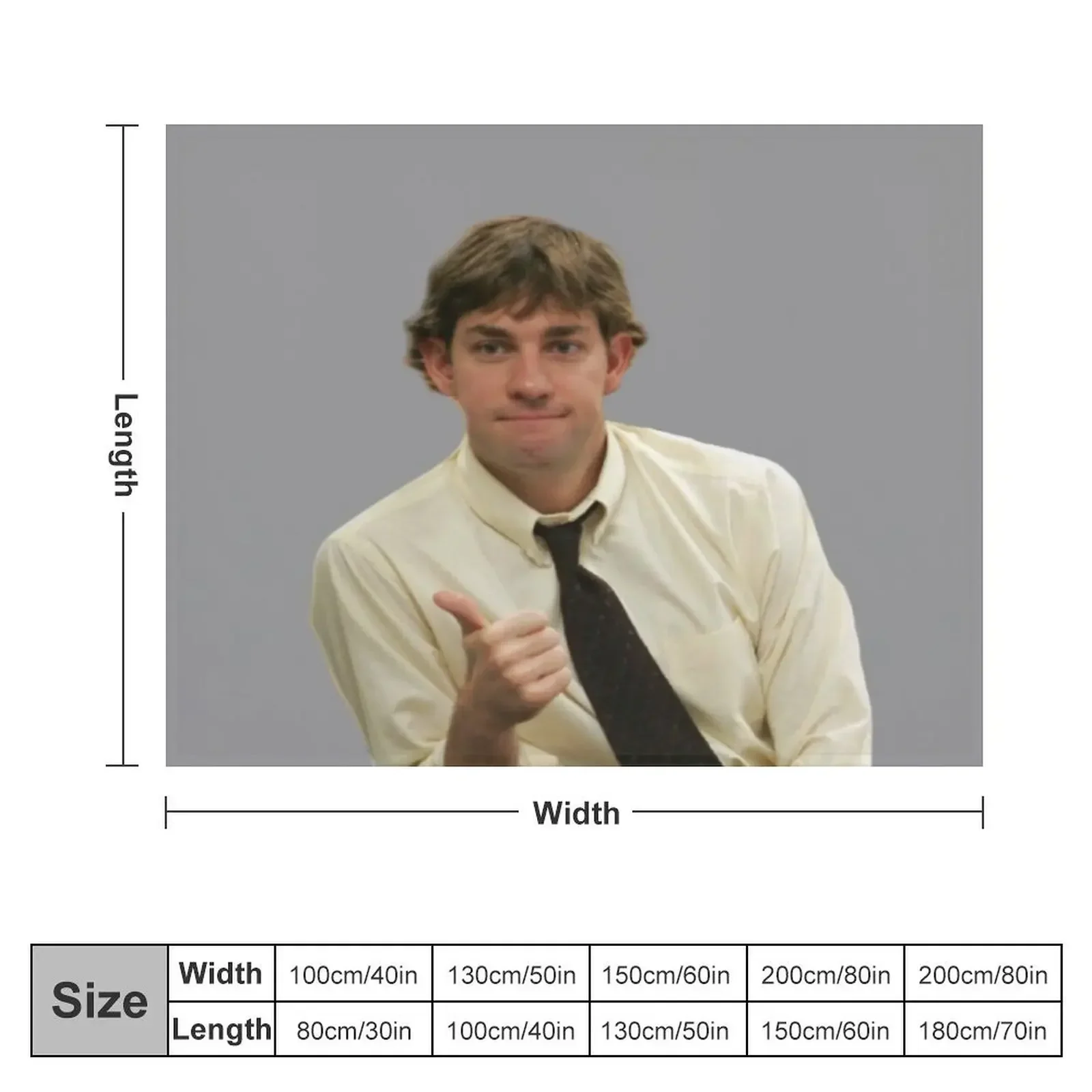 Jim halpert Thumbs Up Throw Blanket Polar manga Beach Blankets