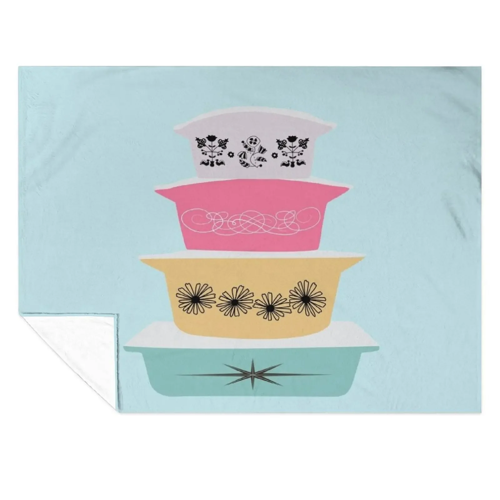 

Pyrex Pretties 2 Throw Blanket Kid'S Decorative Sofa for winter Blankets For Bed Blankets