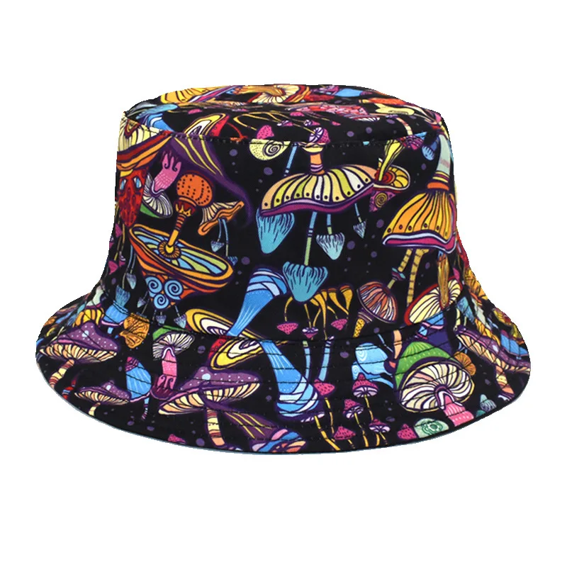 New fashion beach fisherman hat men and women outdoor leisure sun hat cartoon foldable basin hat