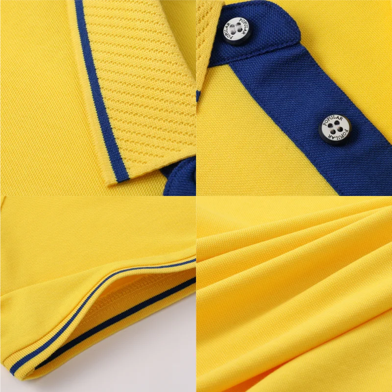 Customized logo for summer polo shirt Short sleeved pattern production Text DIY Embroidery slogans for clothes