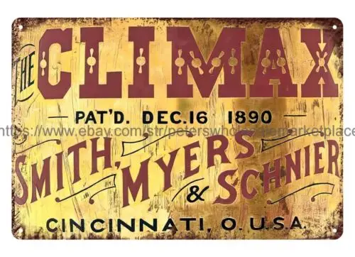 The Climax metal tin sign auto shop cafe  pub home kitchen wall art