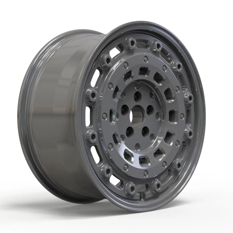

New Grey Aluminium Alloy Off-Road Vehicle Wheel Hub Forged Construction Mesh Design Universal Fitment Lifetime Warranty PCD