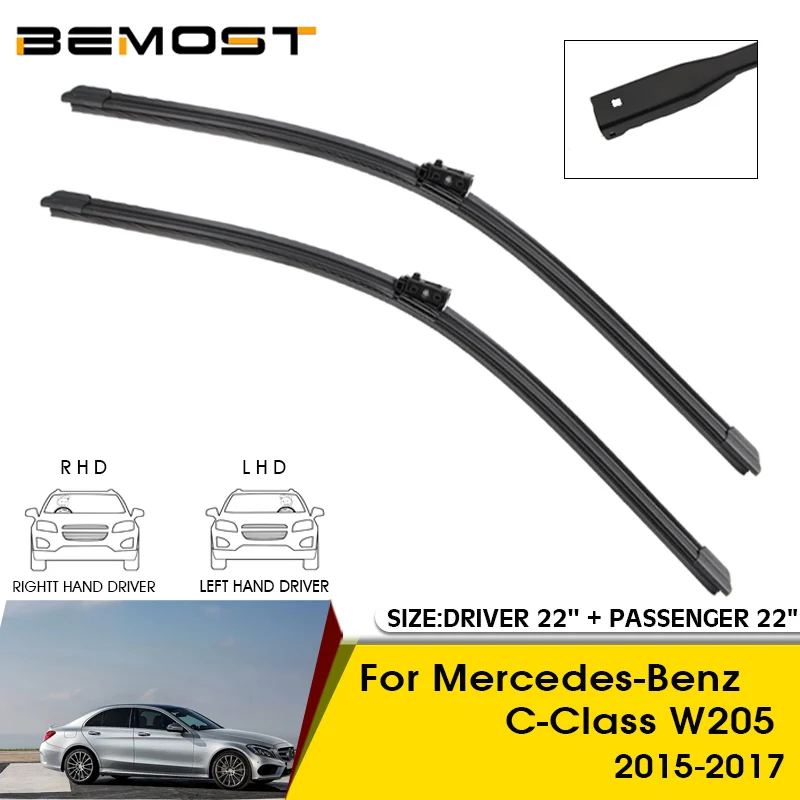 

Car Wiper Blade For Mercedes-Benz C-Class W205 2015-2017 Windshield Windscreen Front Window Blades 22"+22" Car Accessories