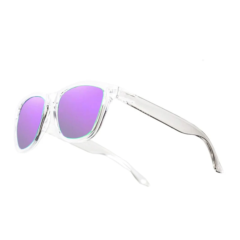 DOKLY Fashion Clear Purple Color Women Sunglasses Polarized Brand Designer Mirror lens Oversized Sunglasses Female Eyewear