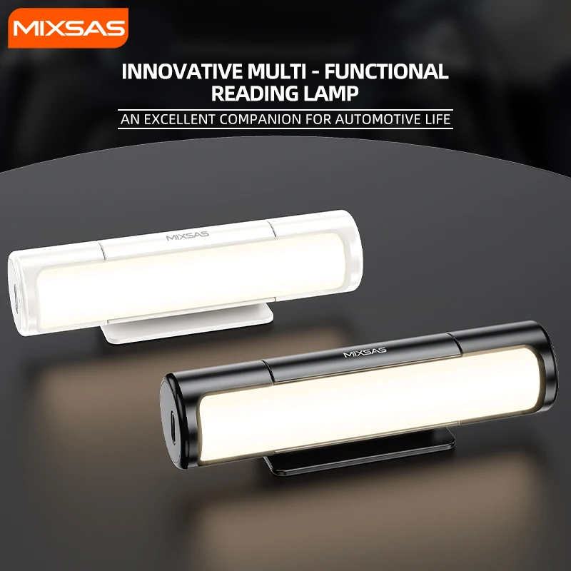 MIXASA Car LED Touching Light Portable Hanging Reading Car Interior Light USB Wireless Charging Illumination Handheld Lamp