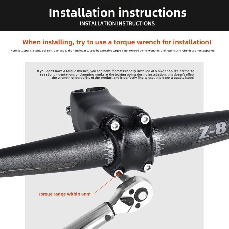 Z8 full carbon fiber straight handle bicycle handle wholesale mountain bike handle horizontal bicycle accessories