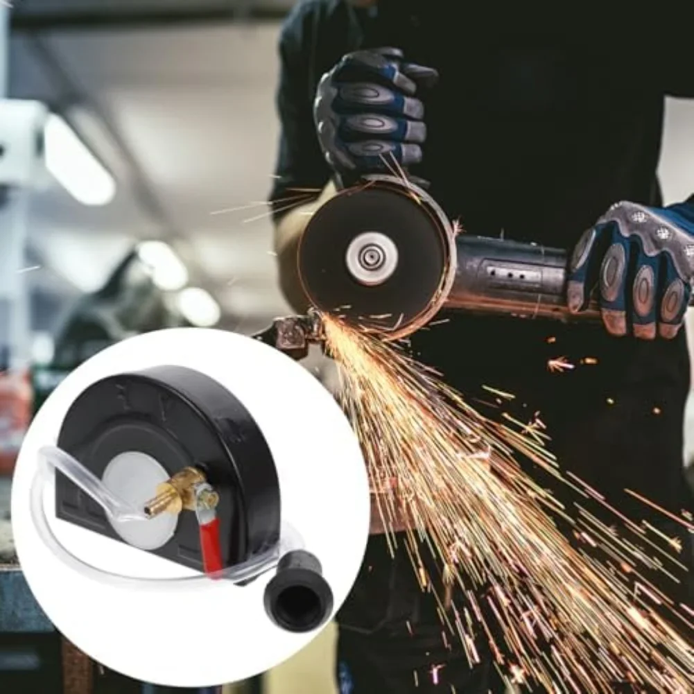 Protective Metal Dust Cover for Angle Grinders with Adjustable Water Injection Holes and Secure Fit to Prevent Injury Risks