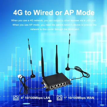 KuWFi 300Mbps CAT4 4G LTE router bezdrátový WiFi router 4 ks odnímatelných antén s WAN LAN RJ45 portem AP opakovač režim USIM slot 10 nejlepší prodej 4G LTE router s venkovní anténou - №6