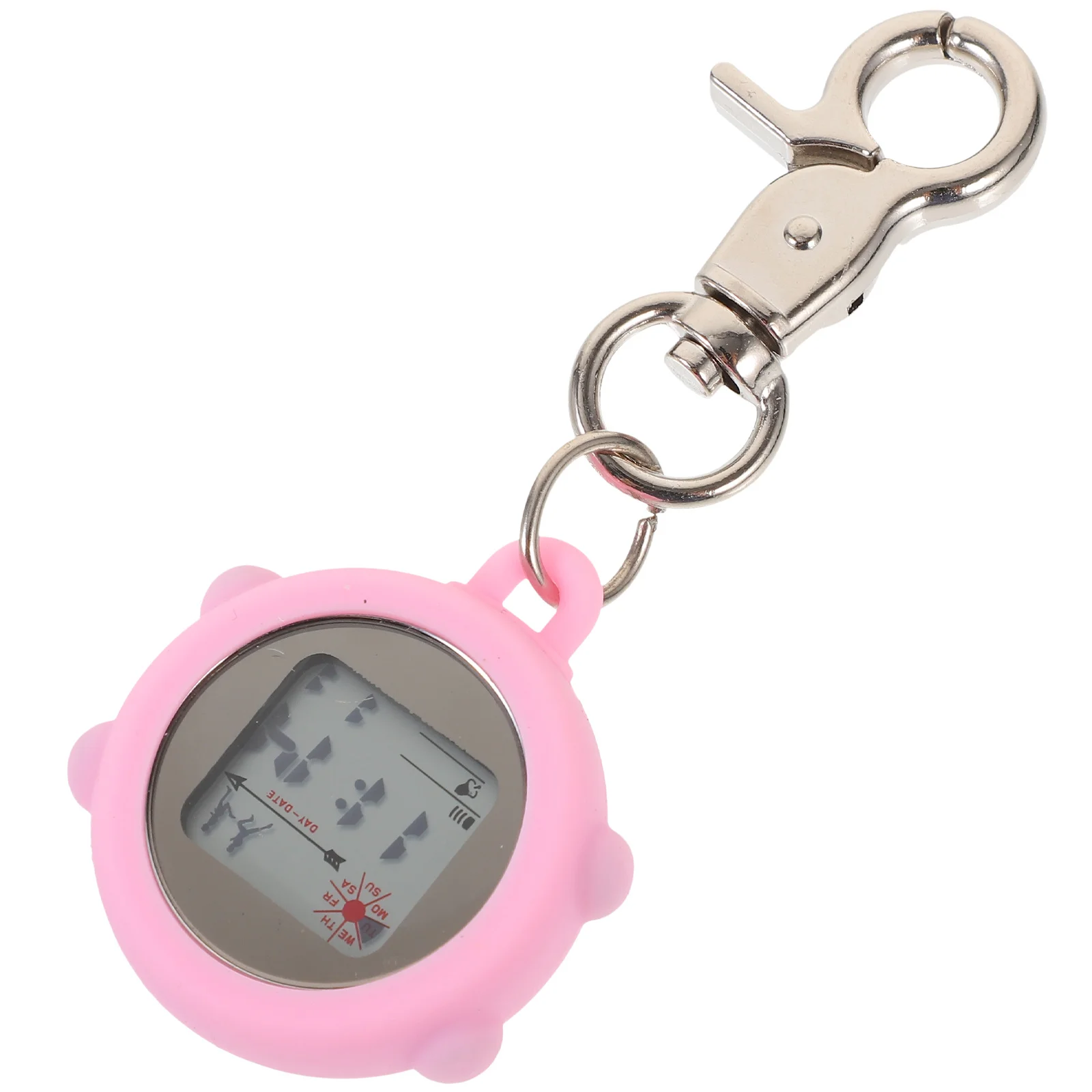 

Nurse Pocket Watch Alloy Digital Clip on Buckle Chest Watch Lightweight Waterproof Retro Style Exquisite Craftsmanship